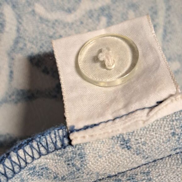 Tommy Bahama Womens Blue Floral Tropical Printed Silk Wide Leg Crop Pants Size 8 - Picture 7 of 8